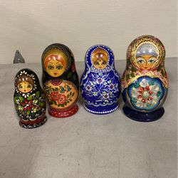 Beautiful Russian Nesting Dolls From Volga River Region 
