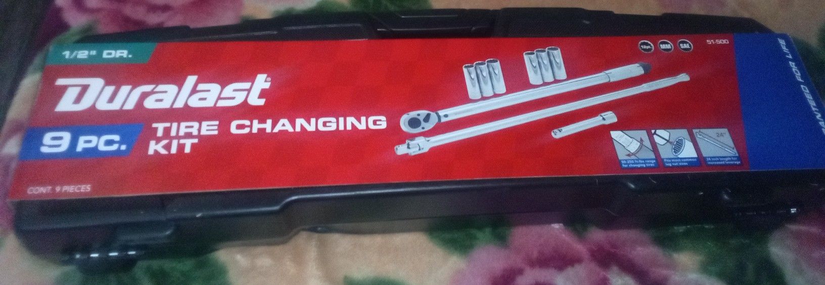 Duralast 9pc Tire Changing Kit