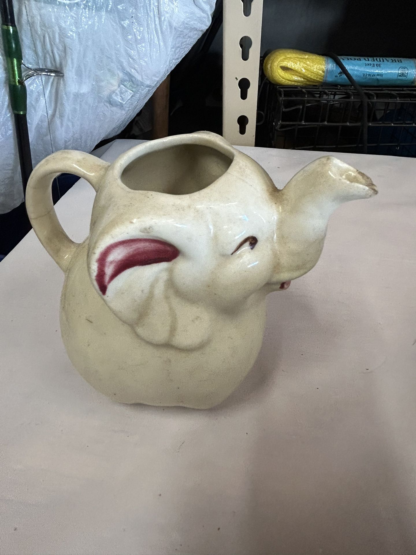 Vintage Shawnee Pottery Elephant Creamer Pitcher