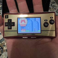 nintendo gameboy advance micro plus super mario world charger and official manual