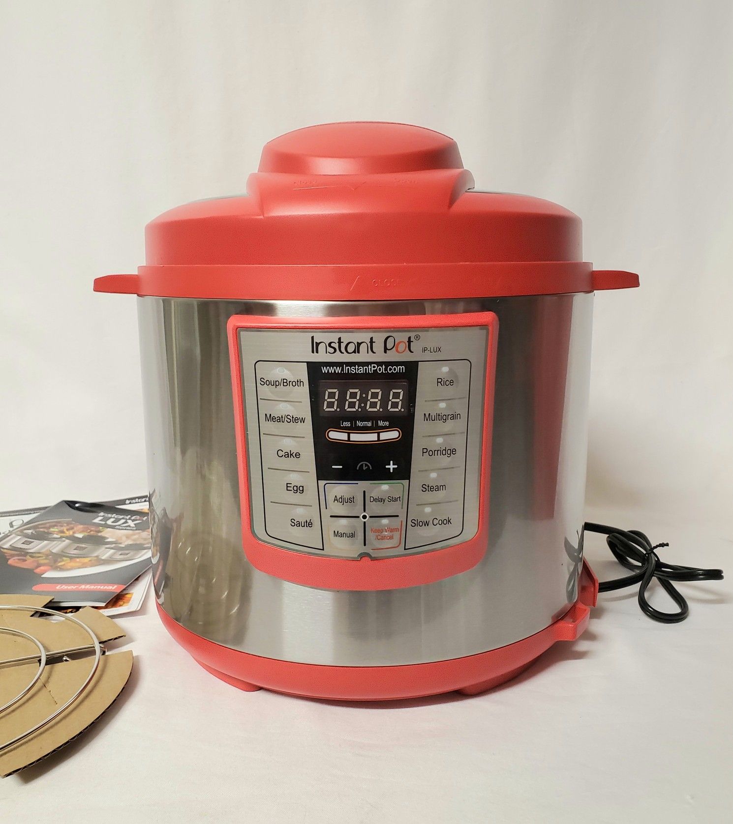Instant Pot Lux 6-in-1 Electric Pressure Cooker; 6 Quart, Red