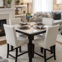 Beautiful! 5-pc Counter Height Dining Set 