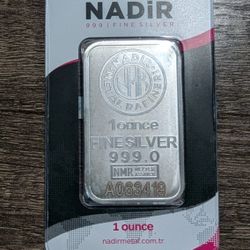 1 ounce .999 Silver Nadir Bar Sealed