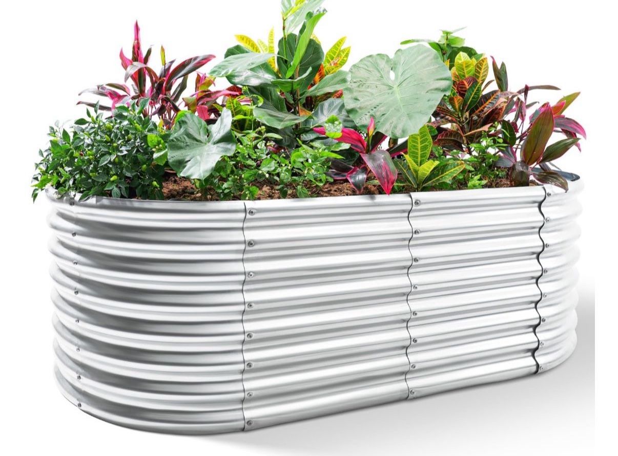Land Guard 24“ Tall Galvanized Raised Garden Bed
