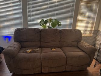 Reclining Sofa (negotiate with me! Can sell as a set too)