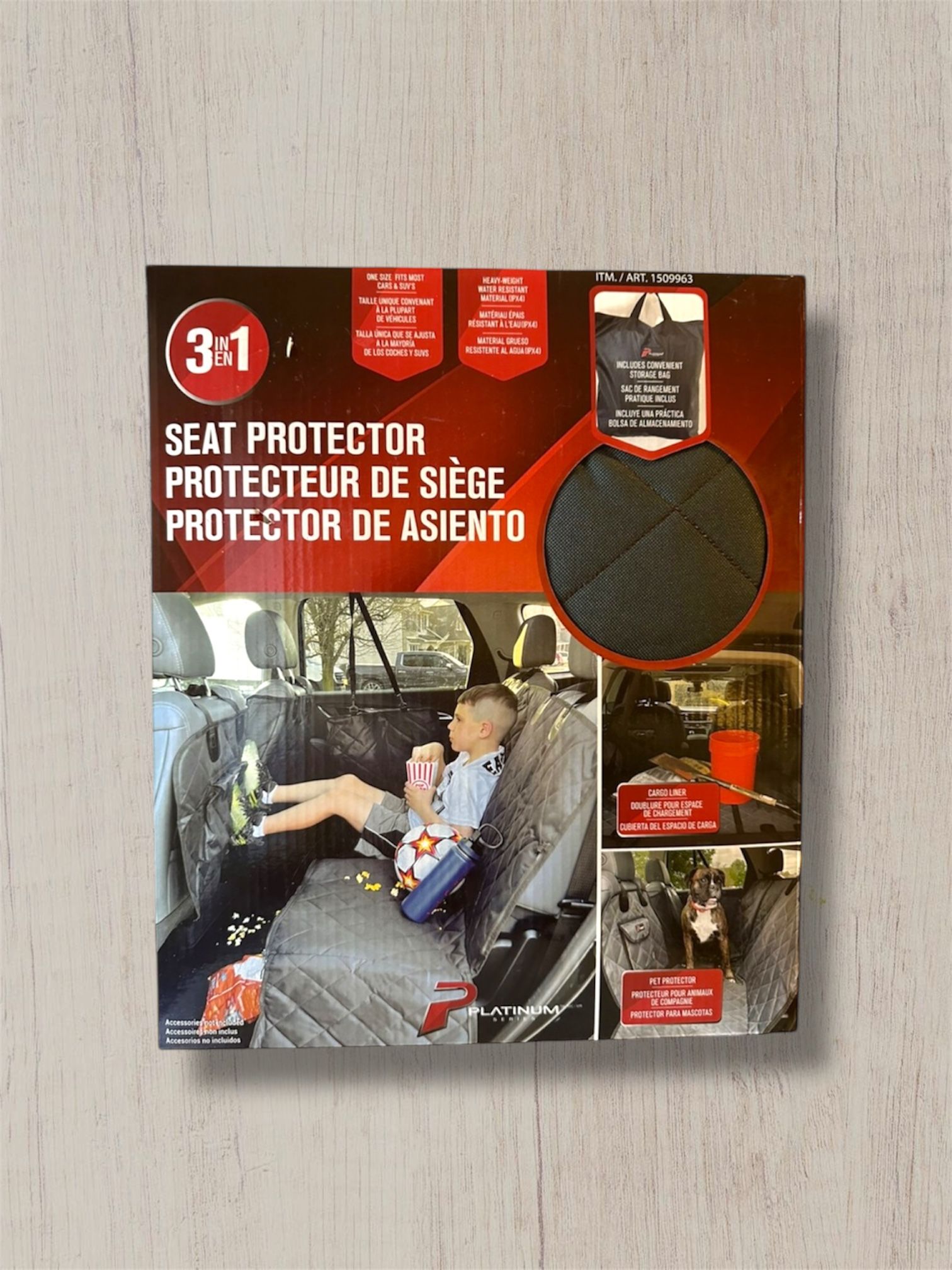 Machimpex Platinum-3 in 1 Back Seat Protector-Non Slip And Scrach Resistance