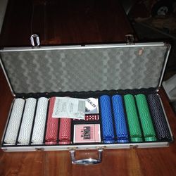 500 piece Casino gaming Trio set solid wood craps and roulette and blackjack 21 