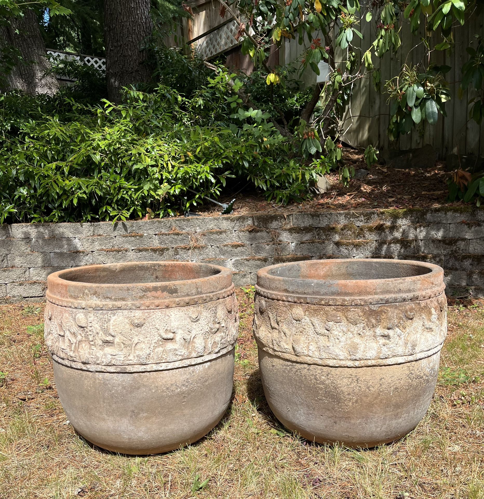 Large Ceramic Pots/Planters X2 (two)