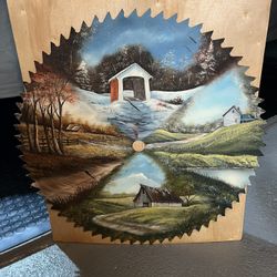Vintage Painting Saw Blade 
