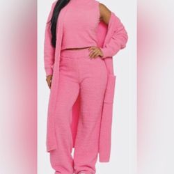 Three Piece Women’s Cardigan Set -  Various Colors And Sizes