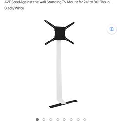 AVF Steel Against the Wall Standing TV Mount for 24" to 80" TVs in