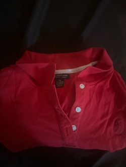 red U.S. Polo Assn. short-sleeve polo shirt woman's