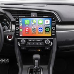 4G LTE QLED Radio for Honda Civic 2016-2021 Upgrade,8-Core CPU Touch Screen Stereo,Wireless CarPlay & Android Auto,Support OEM SWC and Camera