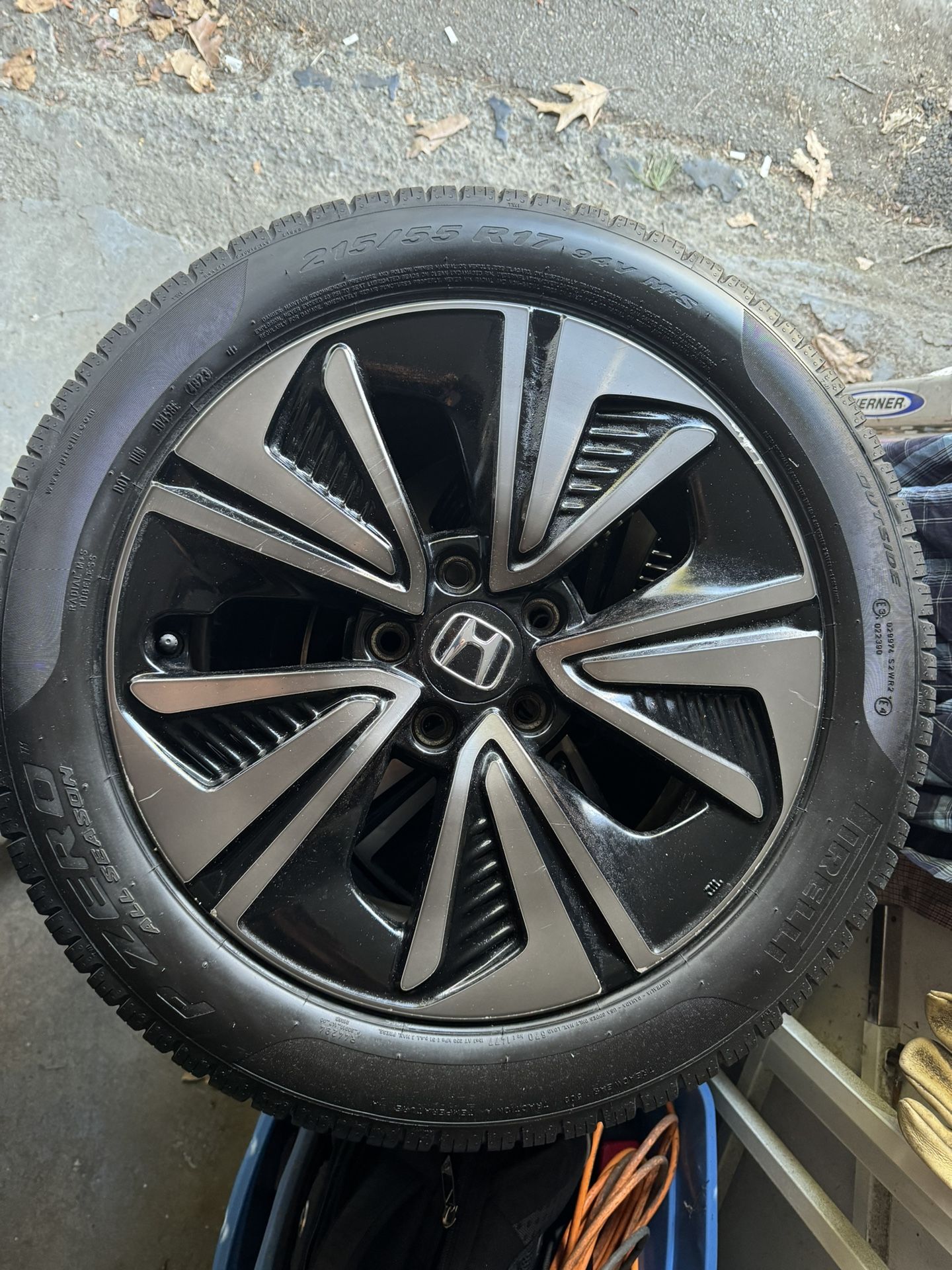 Honda OEM Wheels And 17” Pirelli Tires