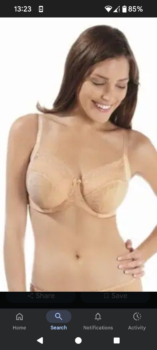NWT Panache Emily Superbra Balconette UK34F/ US 34G in Nude