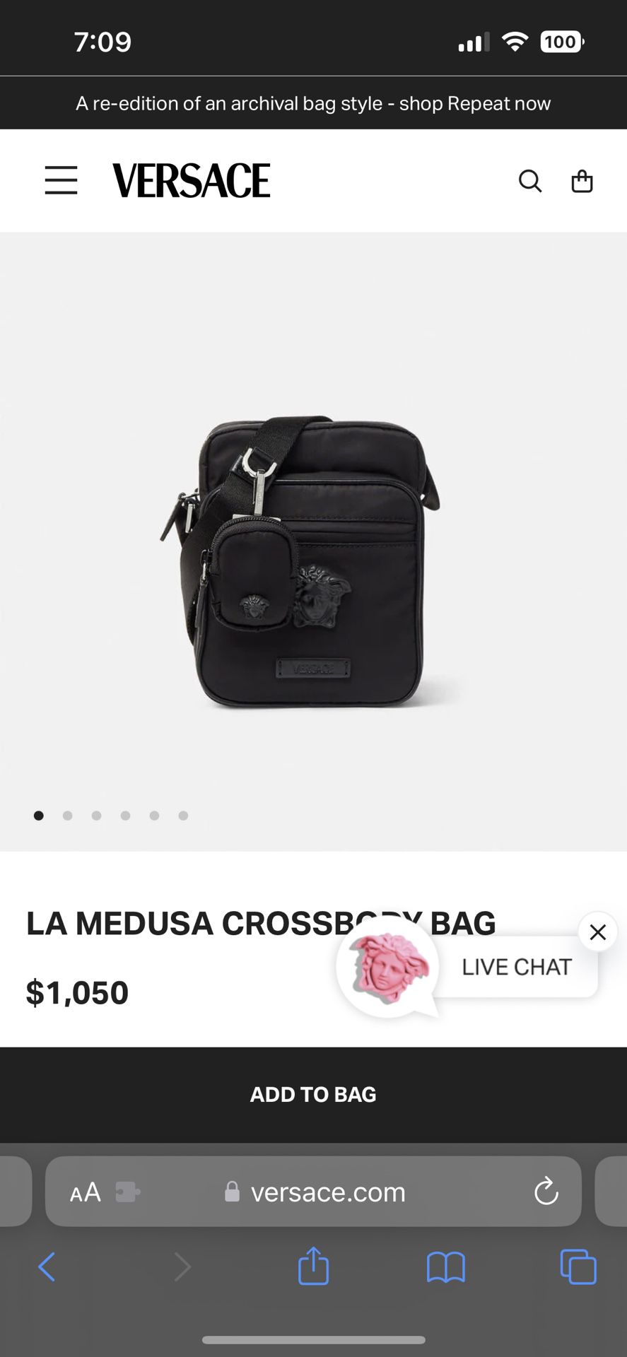 Versace Messenger Bag 