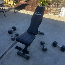 Adjustable Bench And Dumbbell Bundle 