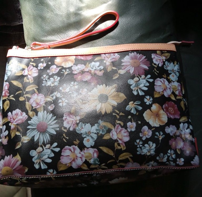 Leather Floral Vintage Purse