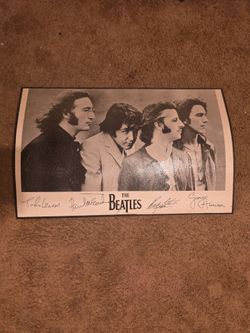 The Beatles Wooden Wall Poster – 34x22