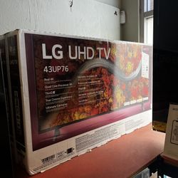 LG 43 inch 4K TV smart 43up7670