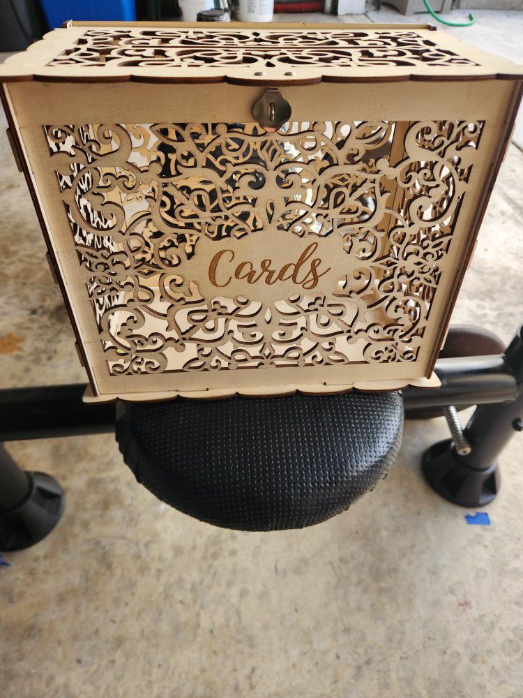 Wedding Card Box With Keys And 3 Locks.