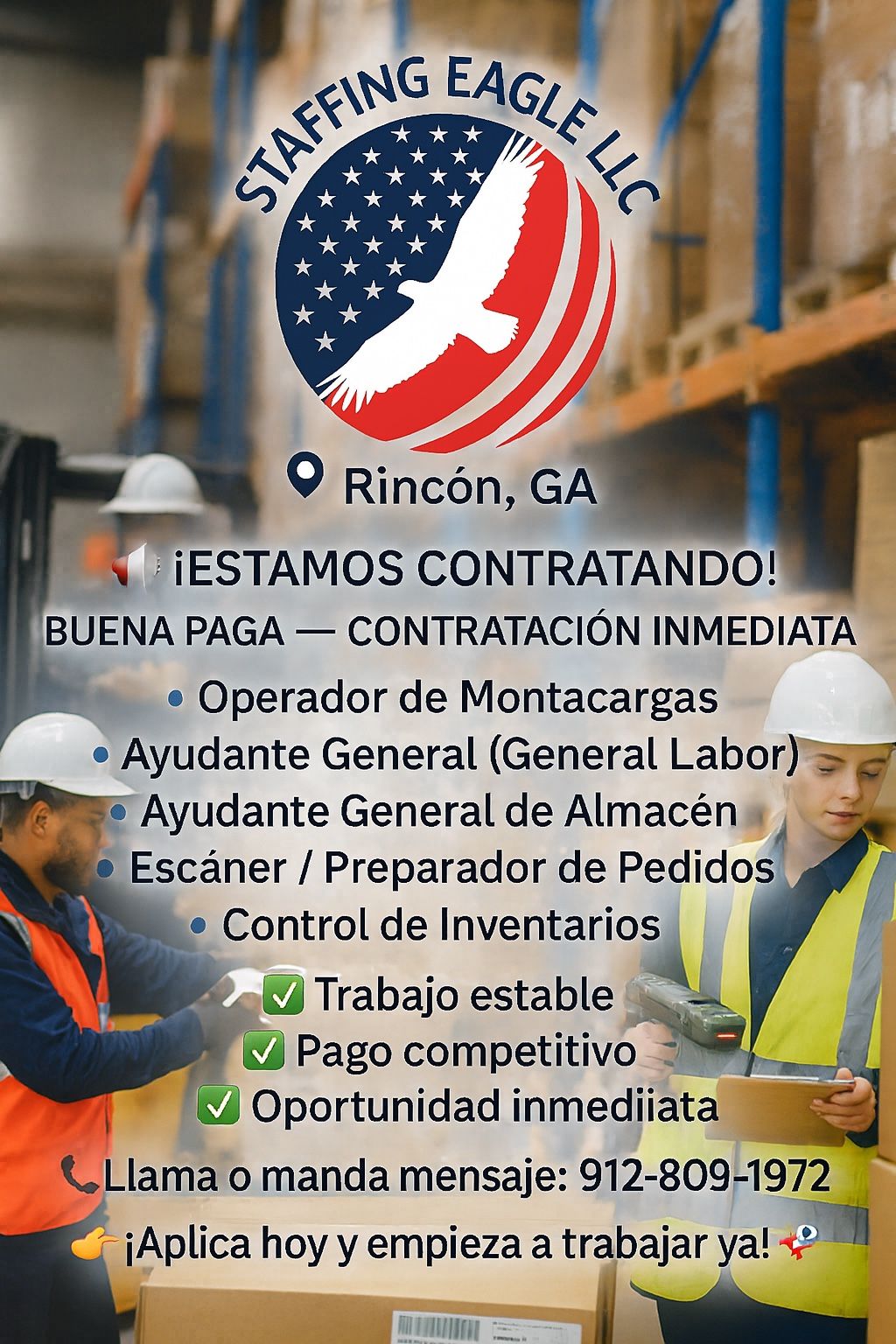 Estamos Ofreciendo Empleo, Aplica Hoy Trabaja Hoy Mismo