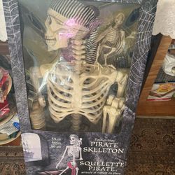 Skeleton Pirate Halloween Decoration New 60 Inch