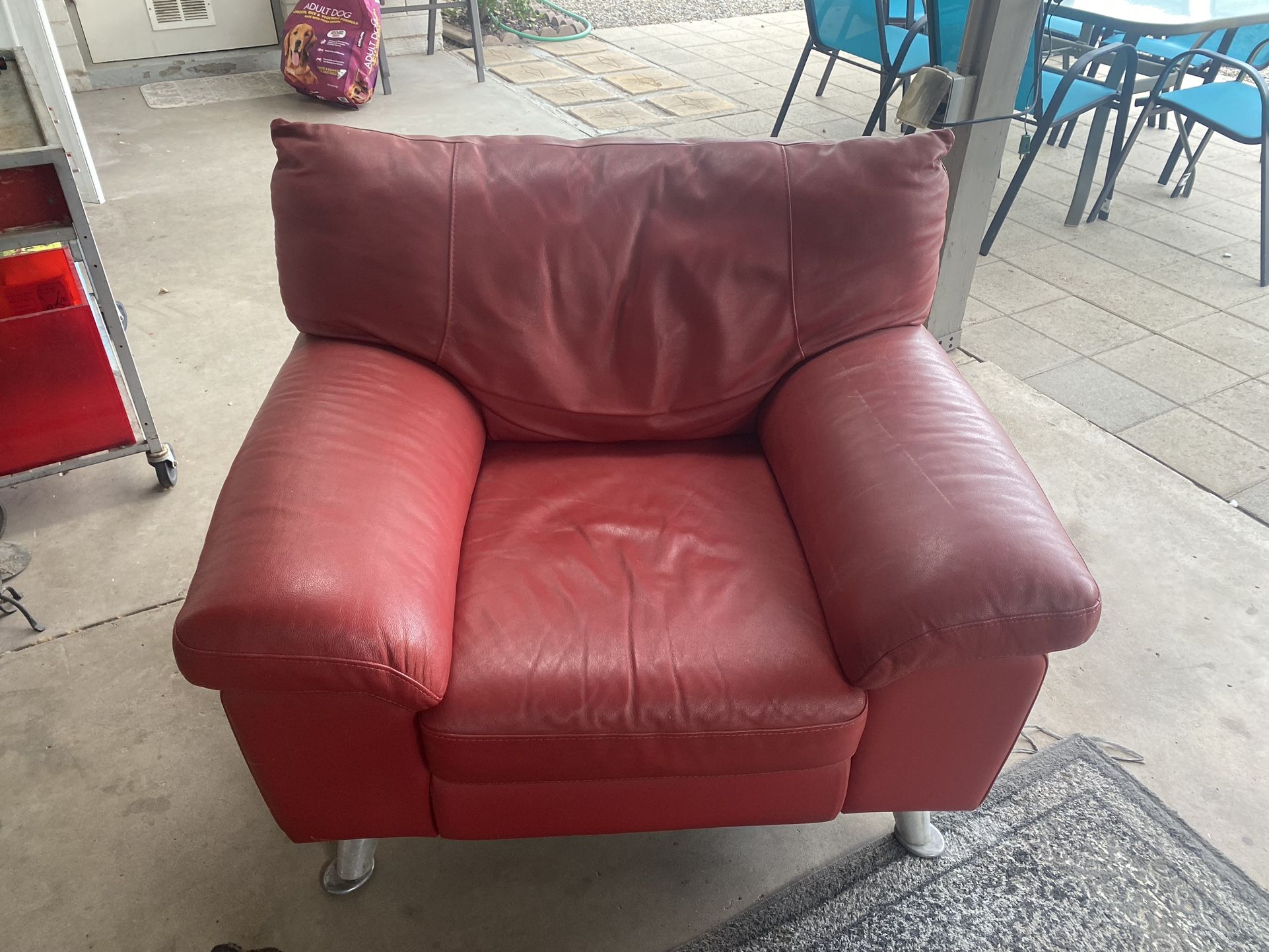 Nicoletti Italian Leather Chair