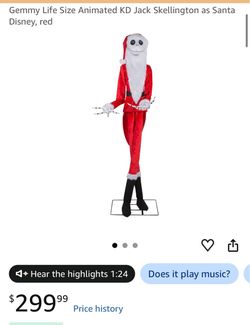 Jack Skellington Animatronic 6.5FT tall