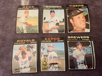 1971 Topps Baseball Cards. 54 Years Old