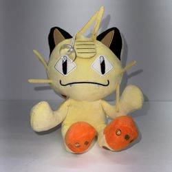 Pokemon Plush 8" MEOWTH Plushie/window Suction Cup For Window