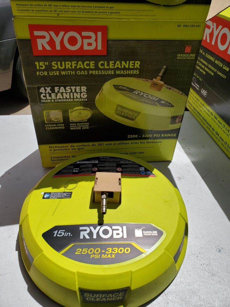 RYOBI 15 in. 3300 PSI Surface Cleaner for Gas Pressure Washer