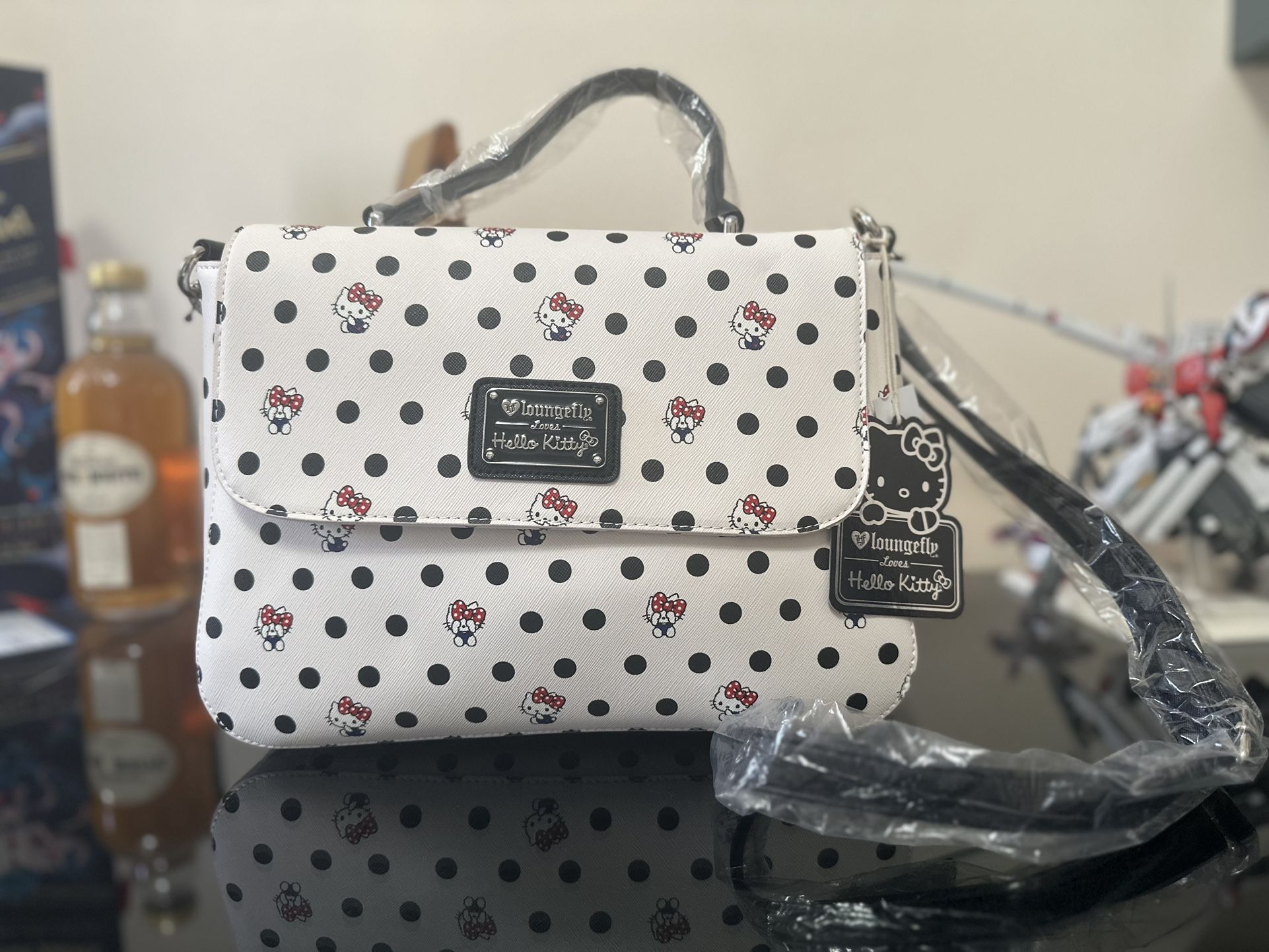 Loungefly Polka Dot Hello Kitty Purse New With Tag