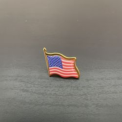 USA Flag Pin NEW Enamel Lapel American Waving US Badge Gold Pinback Alloy Metal