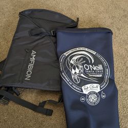 Wetsuit changing backpack + mat (surf, snorkel, etc)