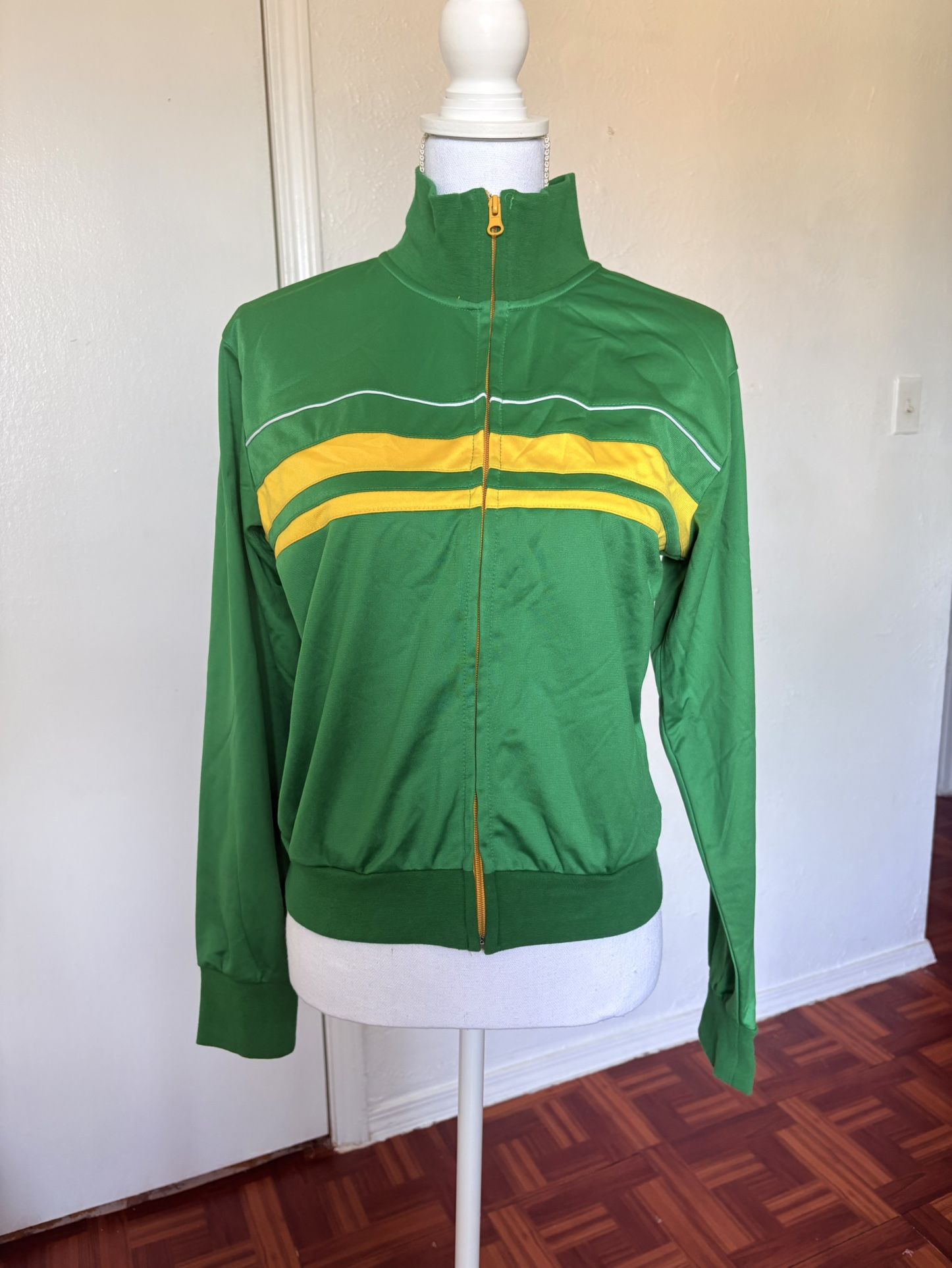 Women’s Vintage Green And Yellow Jacket Size Large
