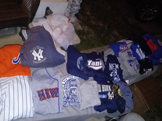 New York Mets Yankees Giants Jerseys Shirts Jackets 22 Pieces