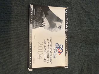 United States mint SILVER proof state quarters 2004