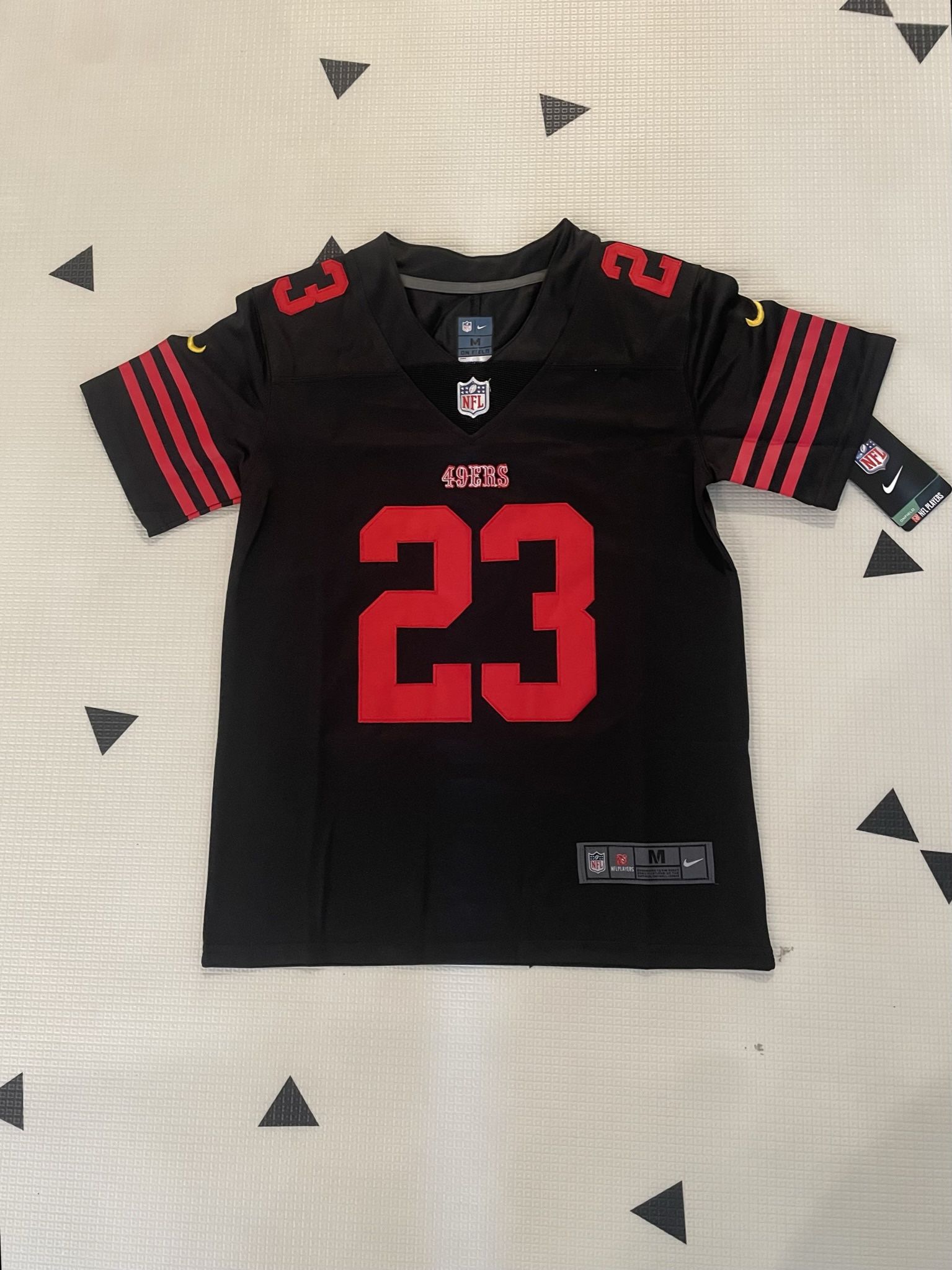 Youth San Francisco 49ers Christian Mccaffrey black Stitched Jersey - Main Image