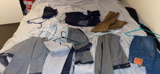 Men’s jeans and shirts