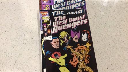 Vintage 1980’s the west coast avengers comics books lot of 5