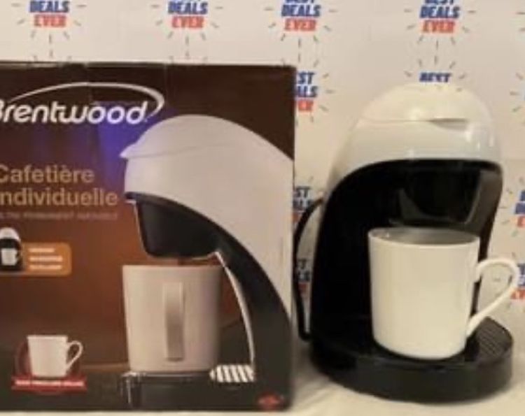 Brentwood Single Serve Cofffe Maker With Mug White