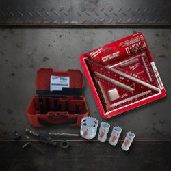 Milwaukee Hole Dozer Set + Rafter Square