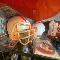 Vintage Tampa Bay Bucs Hats, Helmets, Jerseys, Etc