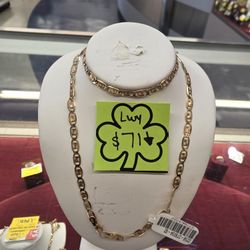 10k Tri-color Necklace