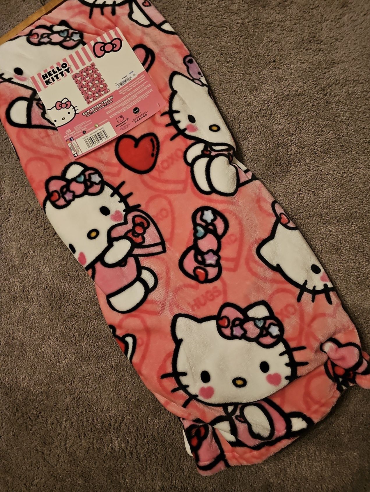 Hello Kitty Valentines Blanket 
