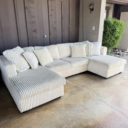 Corduroy Couch  ( Delivery Available ) 