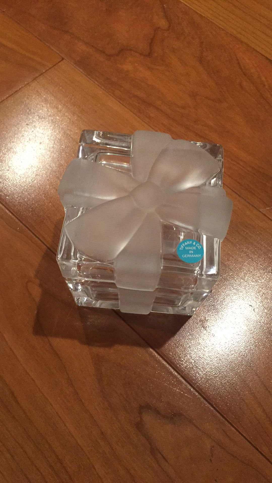 Tiffany jewelry crystal box