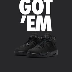 Black Cat Jordan 4’s