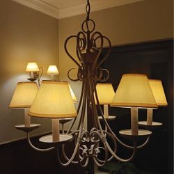 Chandelier and 2 Sconce Light Set LED
